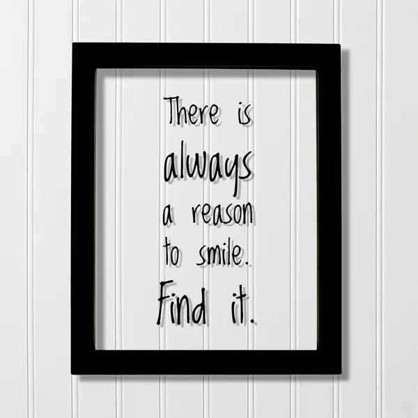 There Is Always a Reason to Smile Quote Print