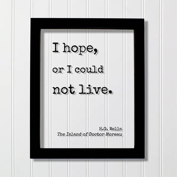 H.G. Wells Quote Art Print, Inspirational Typography