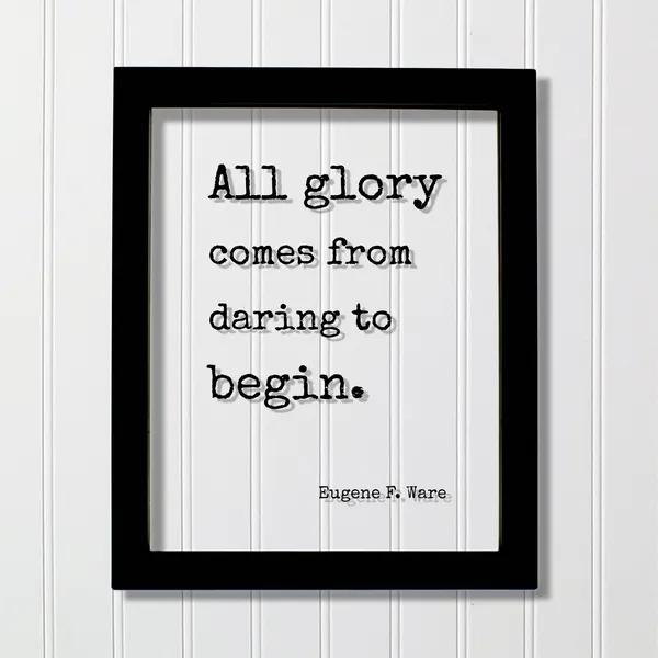 Eugene F. Ware Quote Art Print, Modern Typography