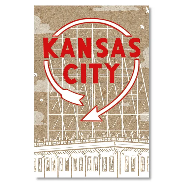Kansas City Auto Sign Travel Poster