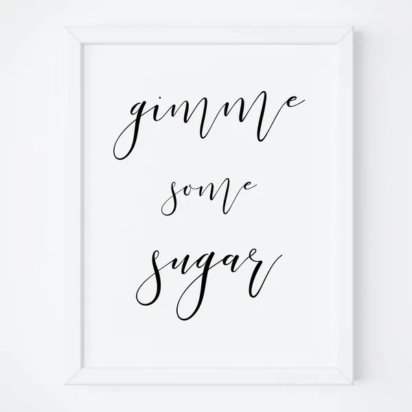 Gimme Some Sugar Dessert Sign, Sweet Table Art Print