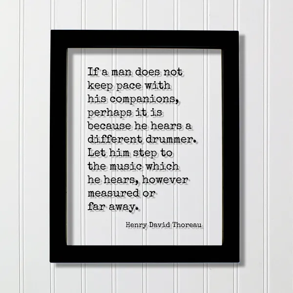 Henry David Thoreau Quote Art Print, Literary Poster