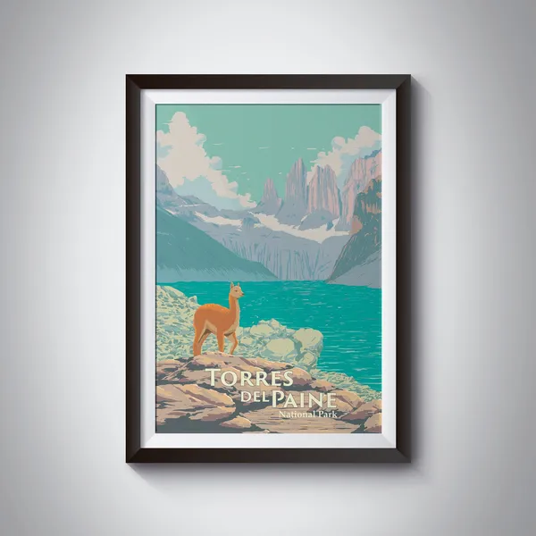 Torres Del Paine National Park Travel Poster