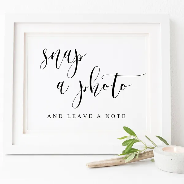 Wedding Guestbook Sign, Photo Guestbook Art Print