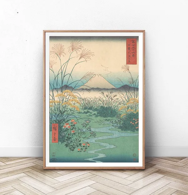 Otsuki Plain In Kai Province 1858 Hiroshige Art Print
