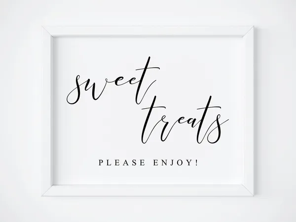 Sweet Treats Dessert Table Sign, Wedding Decor