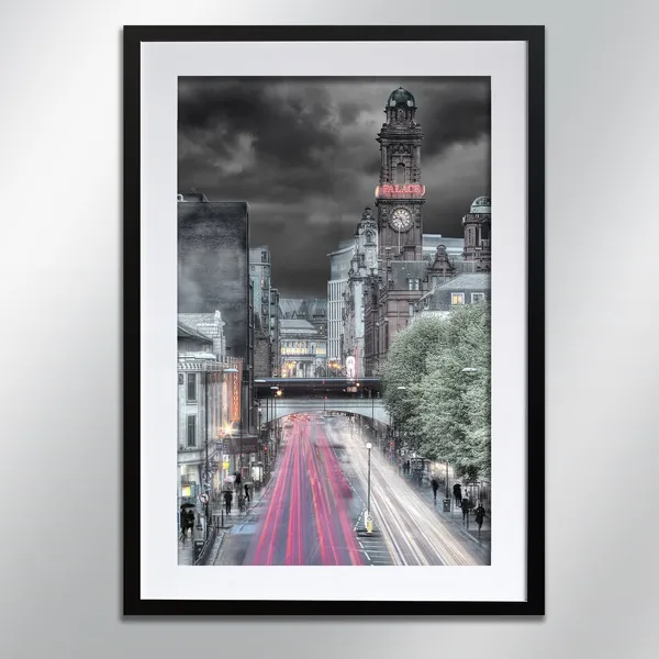 Manchester Oxford Road Signed Art Print, Cityscape