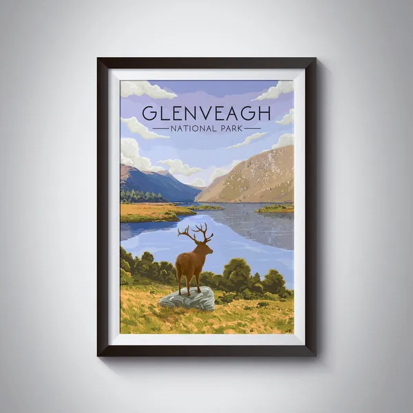 Glenveagh National Park Vintage Travel Poster