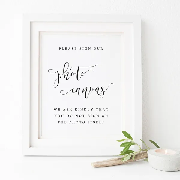 Photo Wedding Guestbook Sign, Reception Sign Art Print