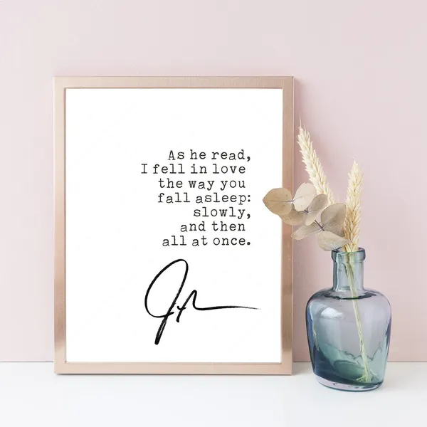 The Fault In Our Stars Quote, John Green Poster