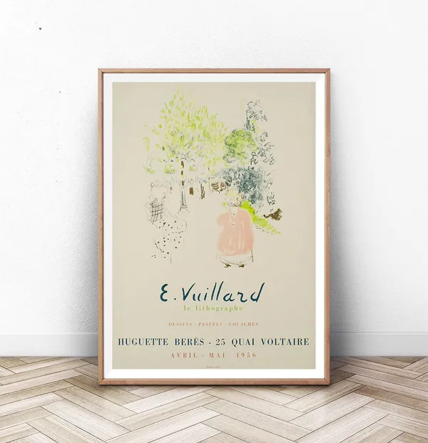 Vuillard Art Exhibition Poster, Modern Paris Print