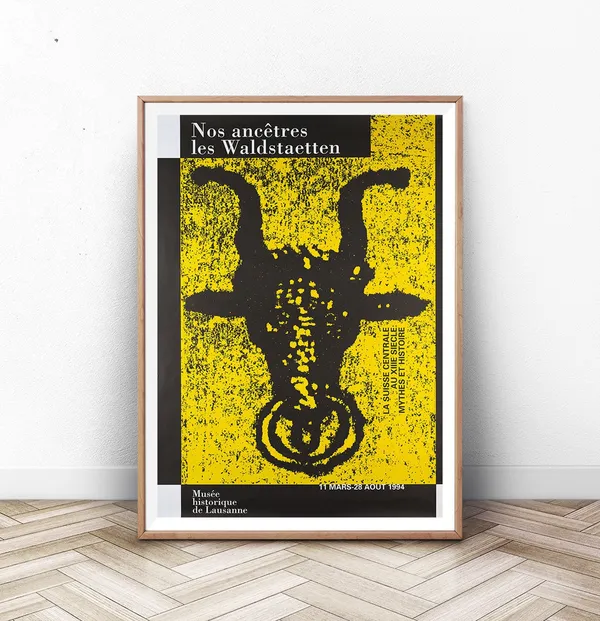 Modern Abstract Museum Exhibition Poster Print