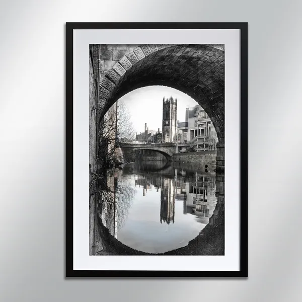 Manchester Cathedral Signed Print, Cityscape Photography