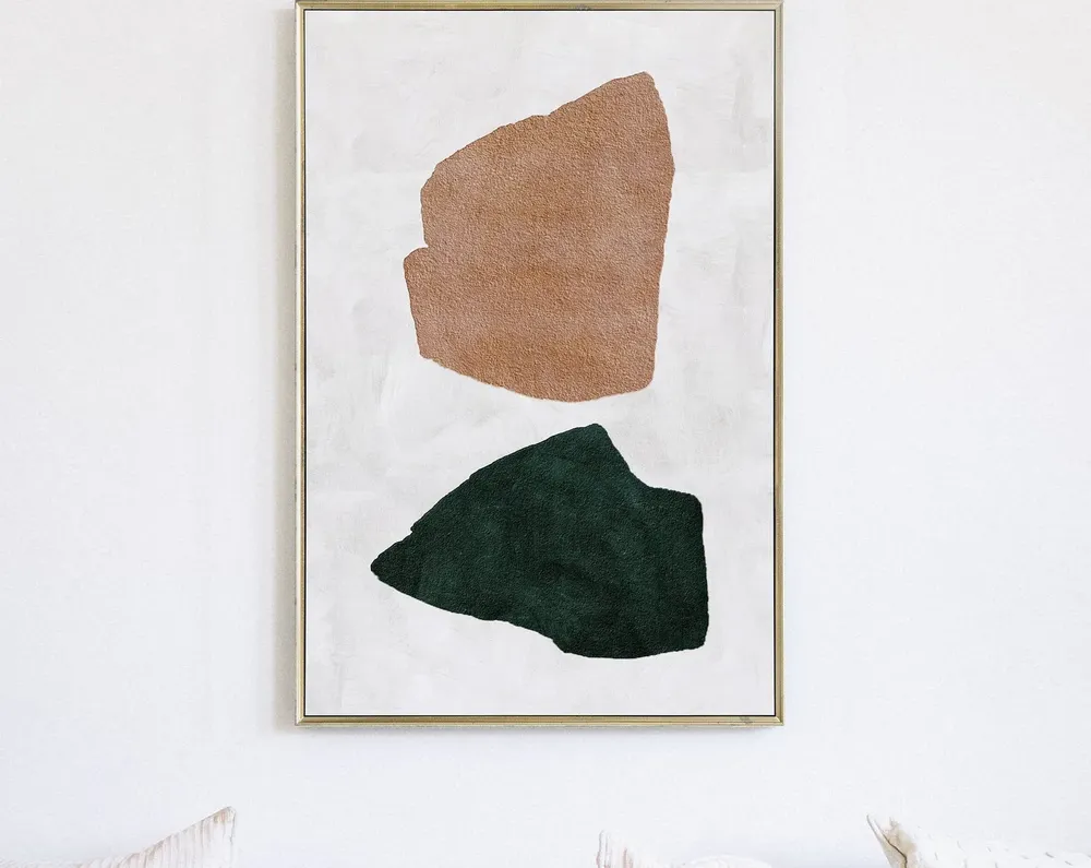 Abstract Shapes Art Print, Contemporary Wall Art - Image 3