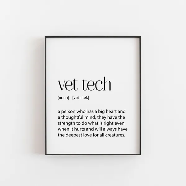 Vet Tech Gift, Veterinary Technician Birthday Present