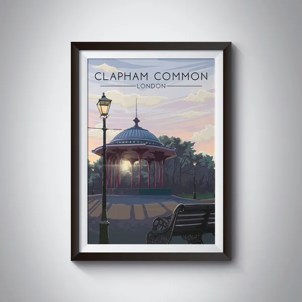 Clapham Common Vintage London Parks Art Print