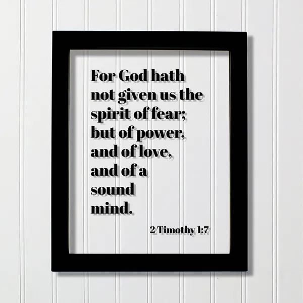 2 Timothy 1:7 Scripture Verse Art Print