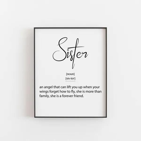 Sister Birthday Christmas Gift From Brother Art Print