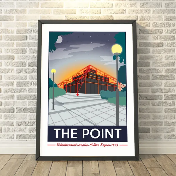 The Point, Milton Keynes Travel Poster, Buckinghamshire