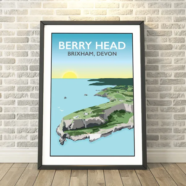 Berry Brixham Devon Travel Poster, Capturing A Memory