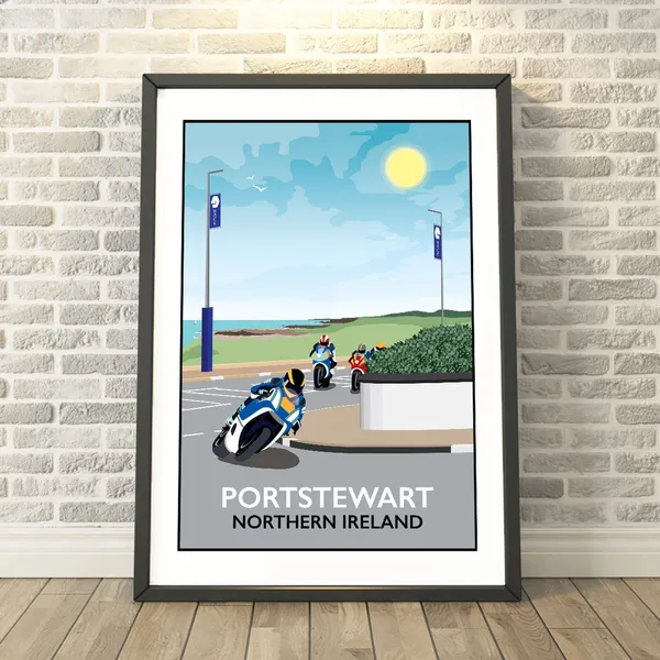 Portstewart Northern Ireland Travel Poster