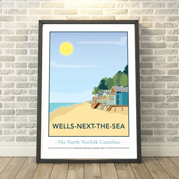 Wells-Next-The-Sea North Norfolk Travel Poster
