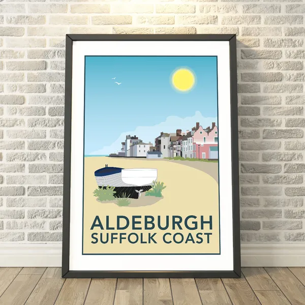 Aldeburgh Suffolk Travel Poster, Memory Print