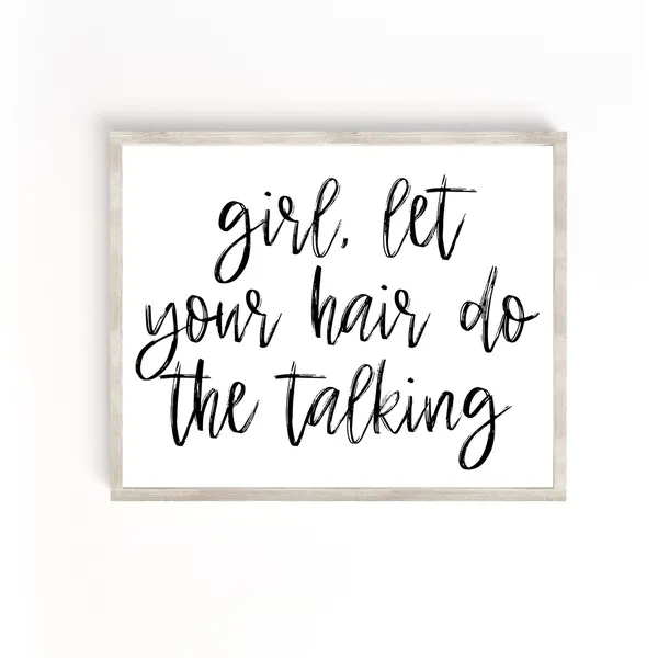Hair Salon Decor Signs, Hairstylist Gift Art Print