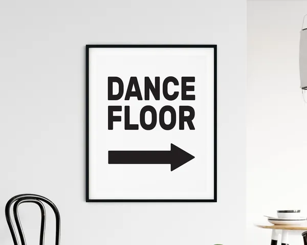 Dance Floor Art Print, Wall Typography for Music Lovers
