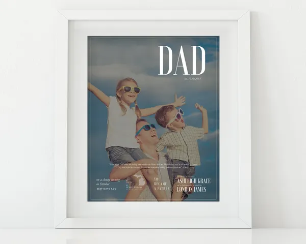 Custom Photo Print for Dad, Father's Day Gift