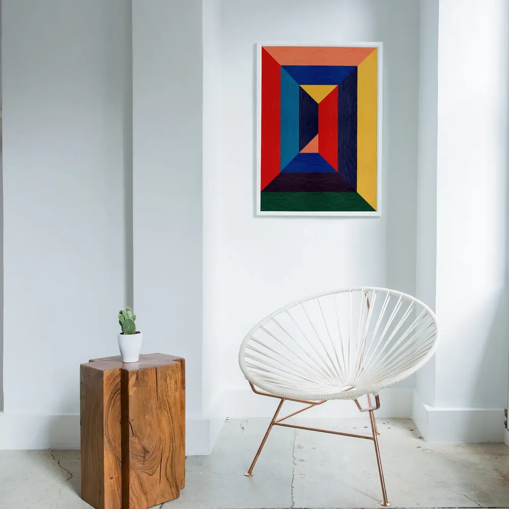 Colorful Abstract Geometric Poster Art Print - Image 3