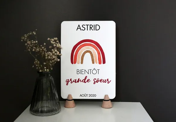 Personalized Pregnancy Ad Poster, Big Brother Big Sister