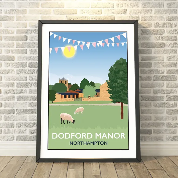 Dodford Manor Barns, Northamptonshire Travel Poster