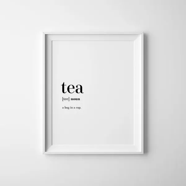 Tea Definition Art Print, Tea Lover Gift