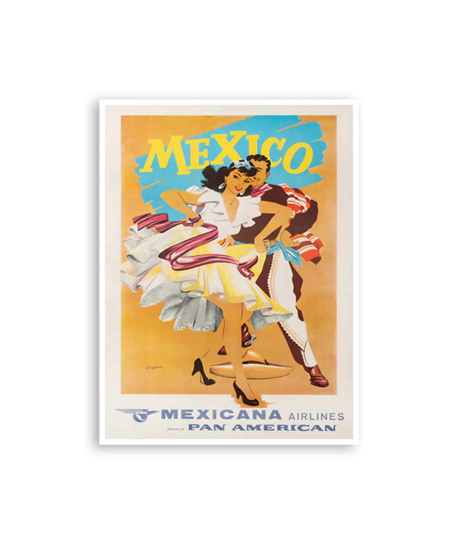 Mexico Vintage Travel Poster Art Print
