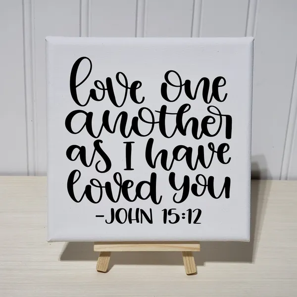 Love One Another John 15:12 Scripture Art Print