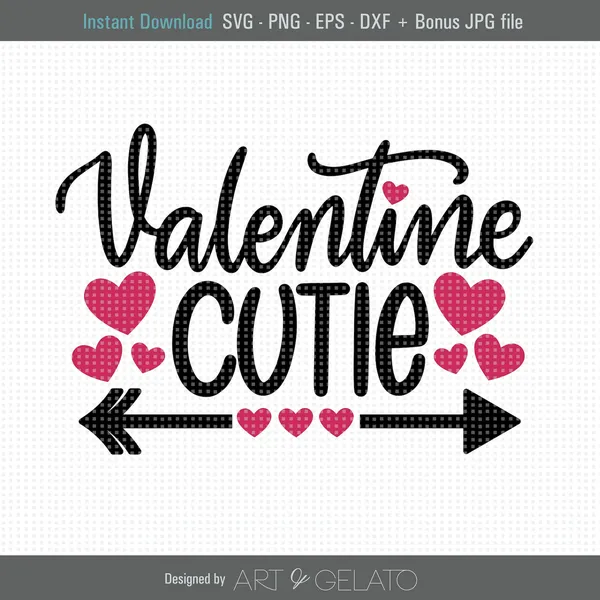 Valentine Cutie Baby Onesie Art Print, Valentine's Day
