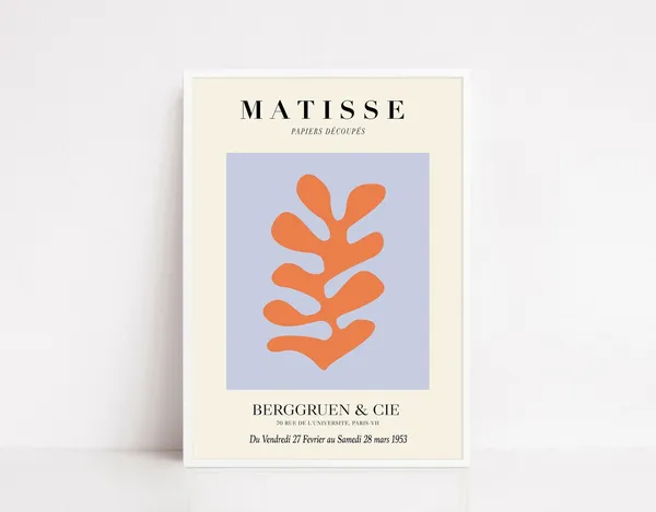 Matisse Cut Outs Exhibition Poster, Matisse-Inspired