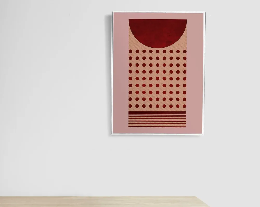 Abstract Geometric Poster Print, Scandi Style - Image 2