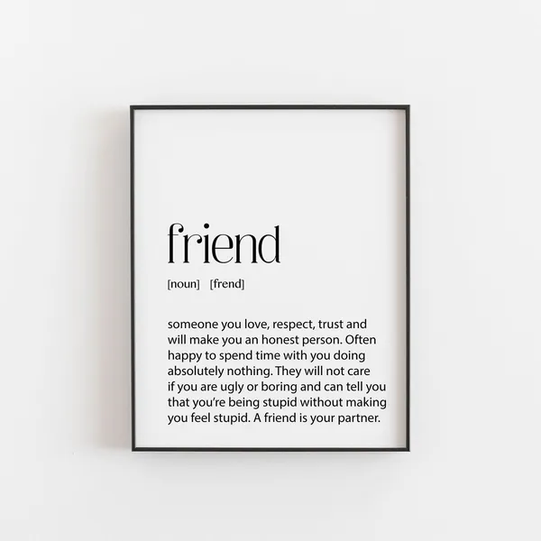 Friend Gift Birthday Christmas Gift Print