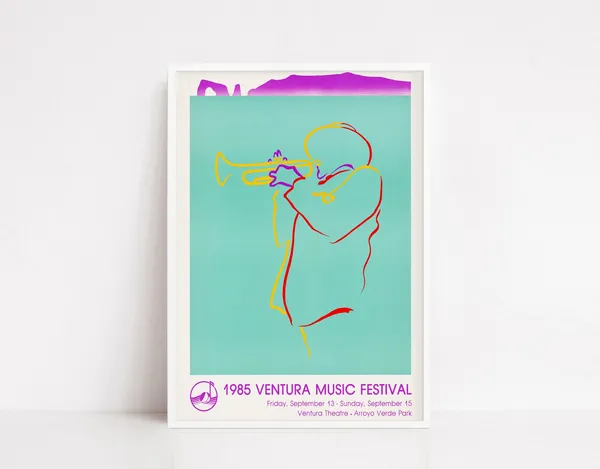 Vintage Jazz Exhibition Poster Art Print