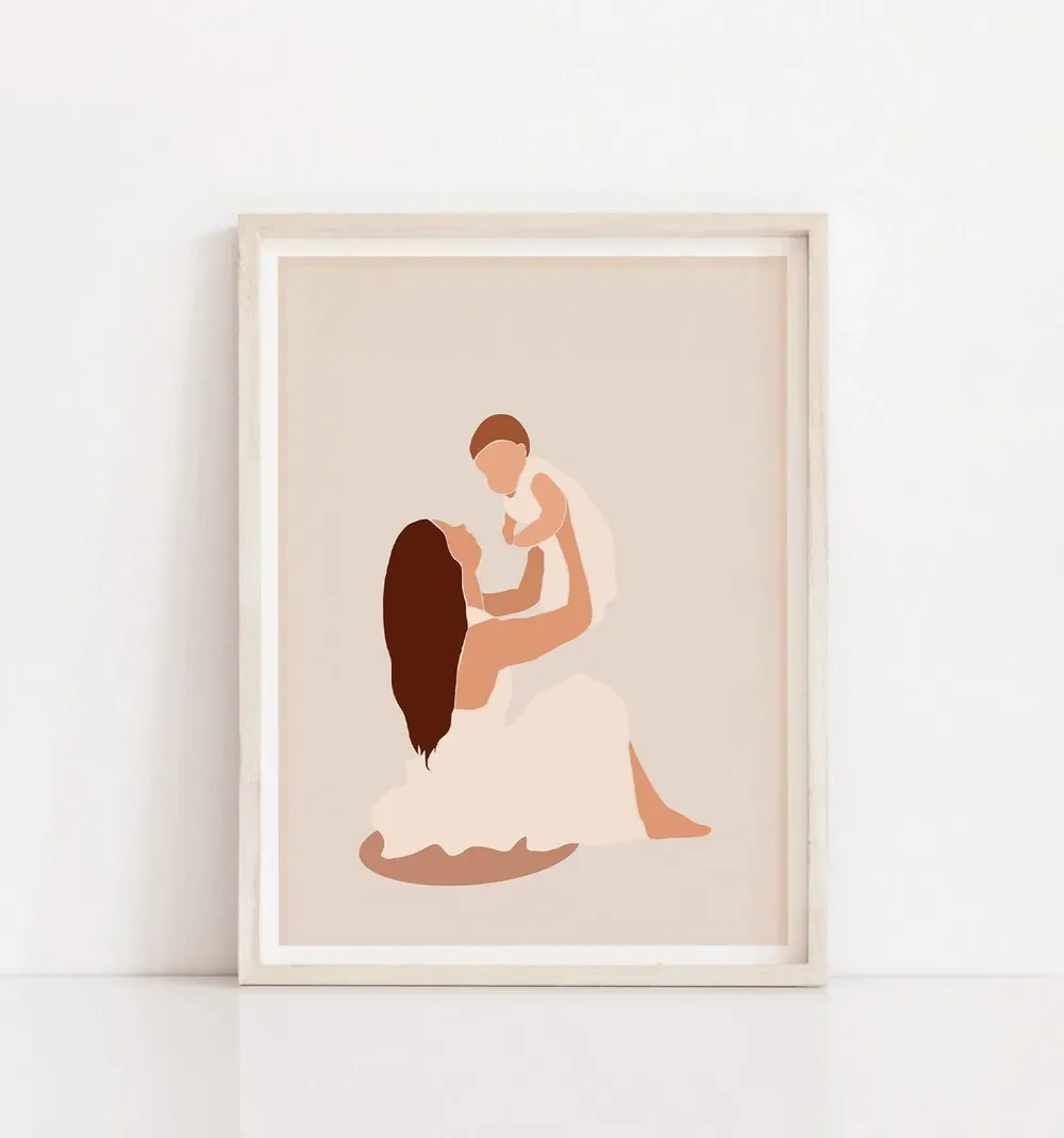Mothers Day Abstract Art Print, Gift For Mom - Image 3