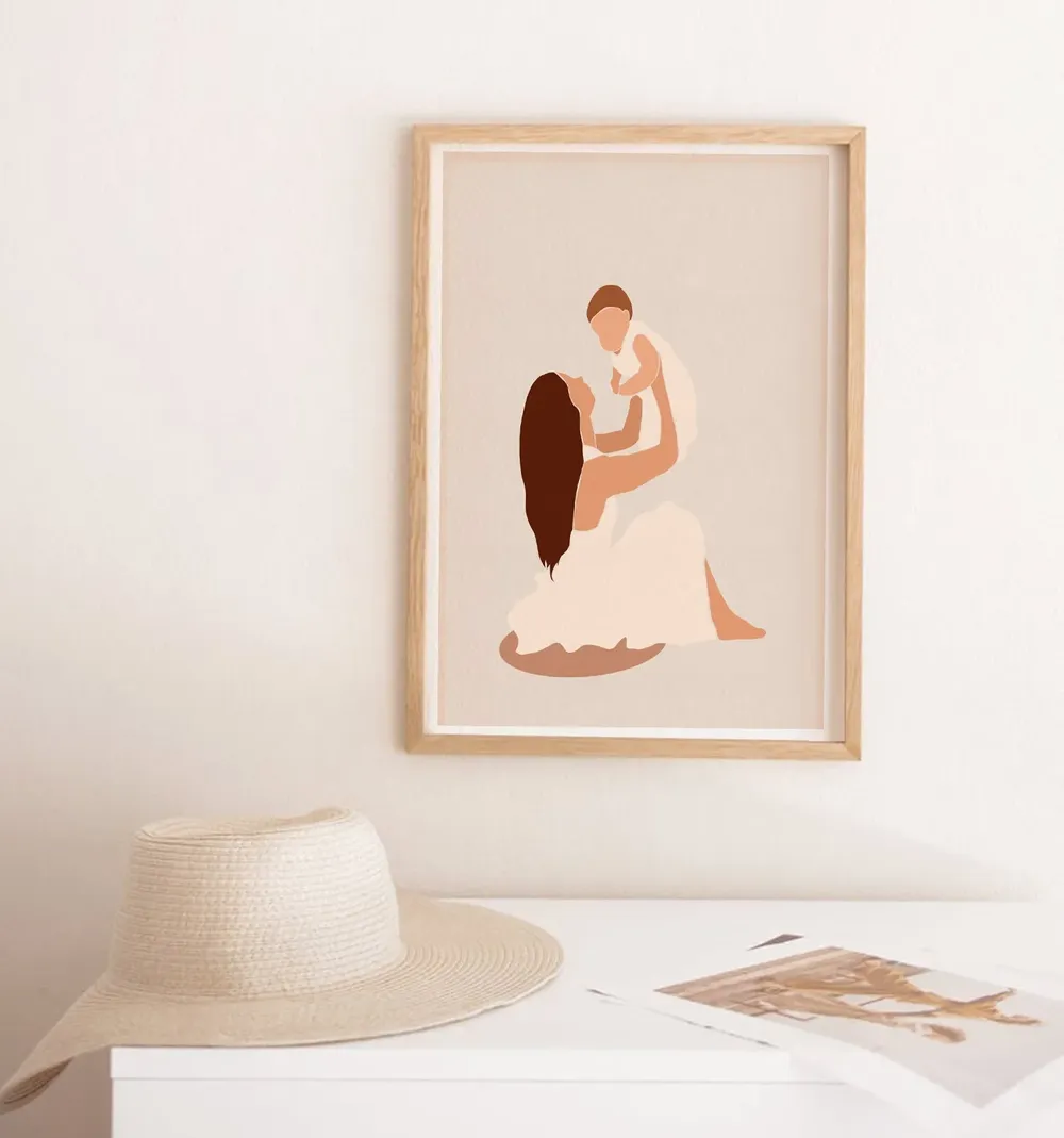 Mothers Day Abstract Art Print, Gift For Mom - Image 4