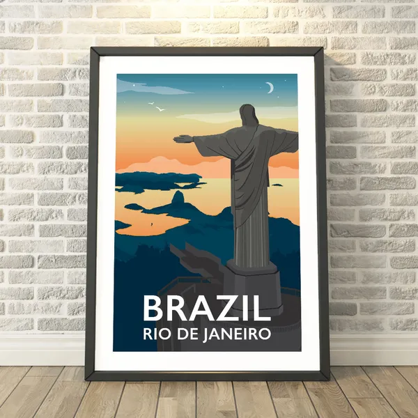 Rio De Janeiro, Brazil Travel Poster by Tabitha Mary