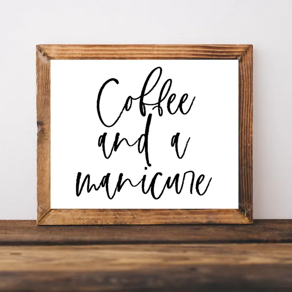 Nail Salon Decor Welcome Sign Art Print
