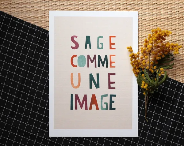 Wise As A Picture Watercolor Children's Poster Print