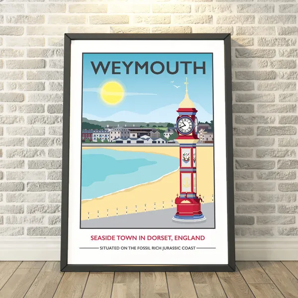 Weymouth Dorset Travel Poster, Memory Capture