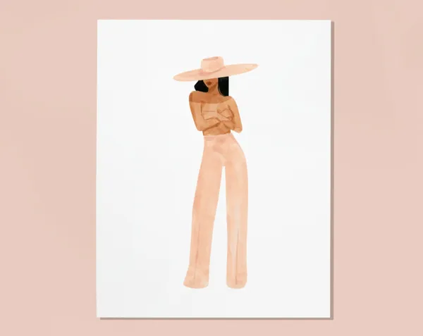 Janelle Ii Art Print, Sabina Fenn Fashion Illustration