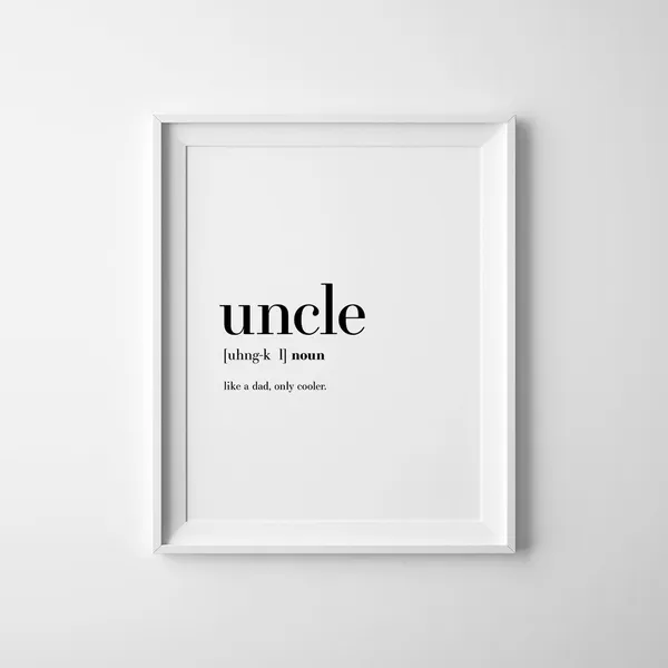 Best Uncle Ever Definition Gift Art Print