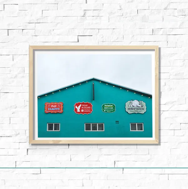 Reykjavik Restaurant Iceland Travel Art Print